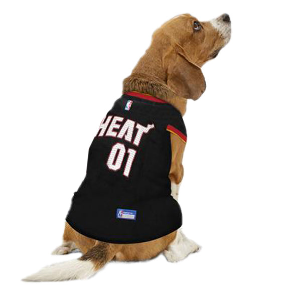 Doggy Nation Miami Heat Jerseys Black / Large