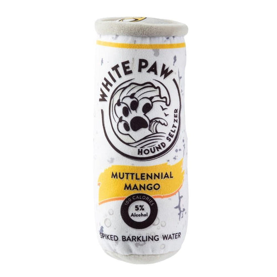 White Paw Plush Drink Toys Muttlenial Mango Image