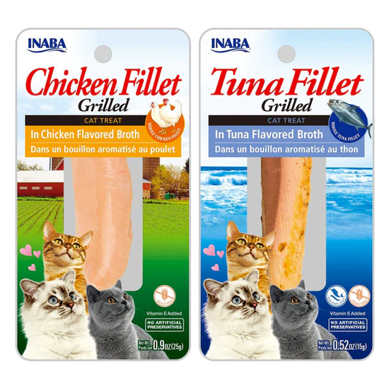 Inaba Grilled Fillet Treats for Cats Tuna in Tuna Broth Image