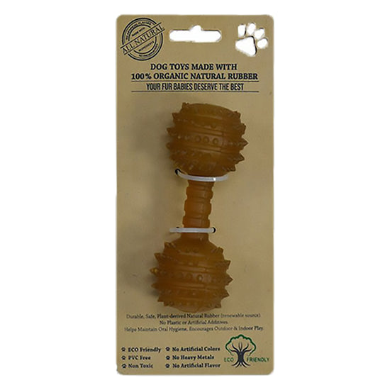 Indipets Natural Rubber Studded Dumbbell Toys  Image