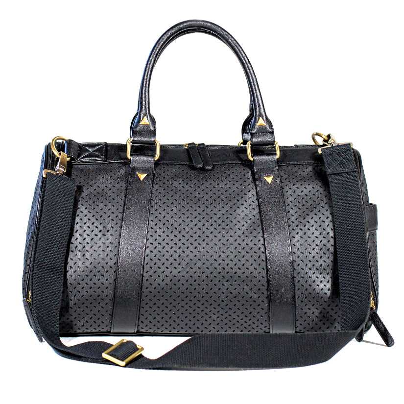 Midnight Perforated Leather Carrier  Image