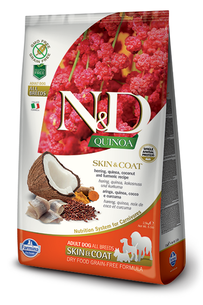 Farmina N&D Quinoa Skin and Coat Herring for Adults Dry Dog Food  Image