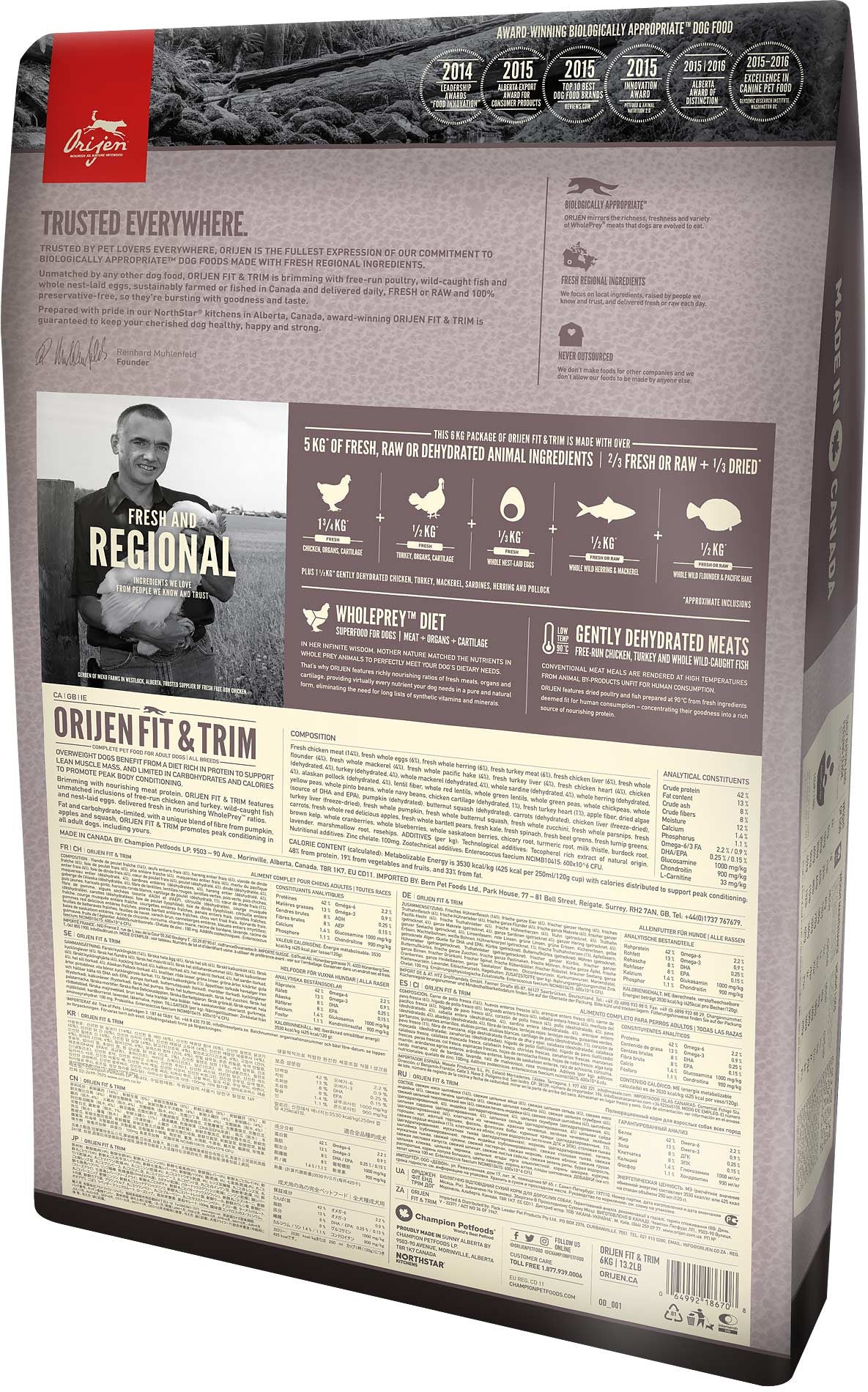 Orijen Fit & Trim Dog Food The Dog Bar