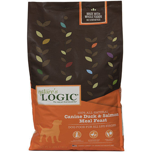 Nature's Logic Duck and Salmon Dog Food Medium -13 lbs Image