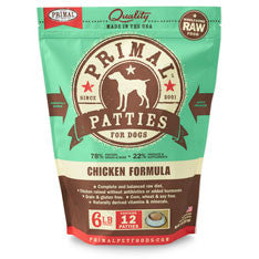 
            
                Load image into Gallery viewer, Primal Raw Patties for Dogs Chicken Image
            
        