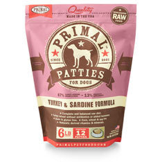 Primal Raw Patties for Dogs Turkey & Sardine Image