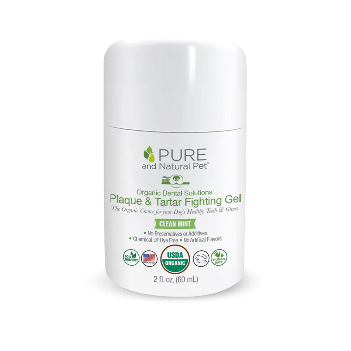 Pure and Natural Pet Organic Dental Solutions Plaque and Tartar Fighting Gel  Image