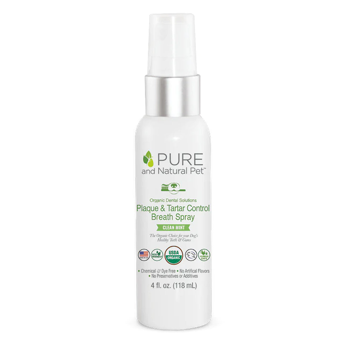 Pure and Natural Pet Organic Dental Solutions Plaque & Tartar Control Spray  Image