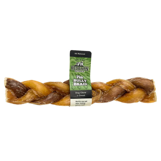 Load image into Gallery viewer, Redbarn Braided Bully Sticks 7 Inch Image
