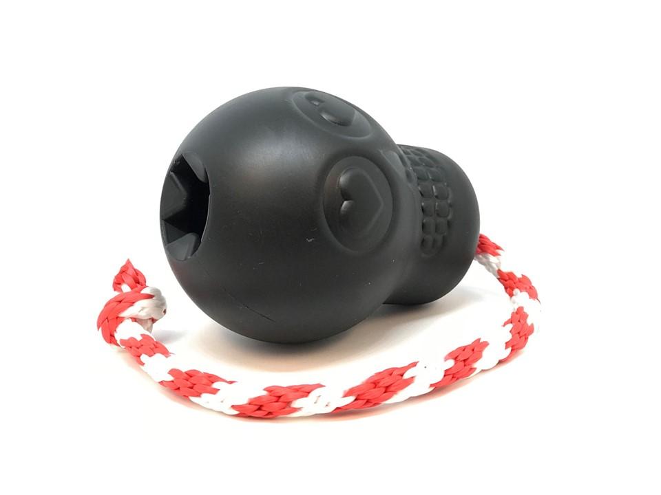 
            
                Load image into Gallery viewer, USA-K9 Skull Chew &amp;amp; Reward Toy Black Image
            
        