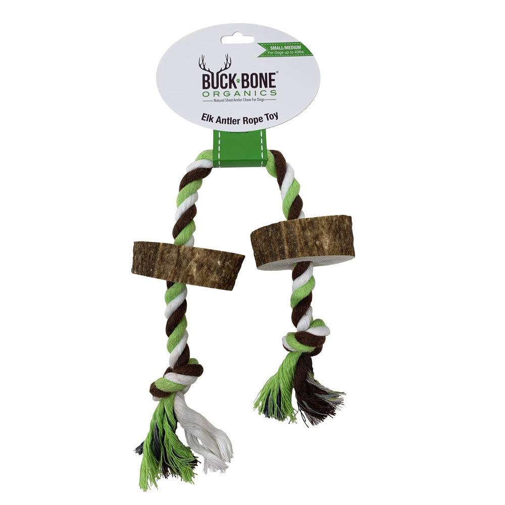 
            
                Load image into Gallery viewer, Buck Bone Organics Antler Rope Toys Medium Image
            
        