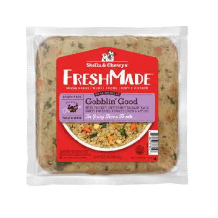 
            
                Load image into Gallery viewer, Stella &amp;amp; Chewy&amp;#39;s FreshMade Gently Cooked Dog Foods Gobblin&amp;#39; Good Image
            
        