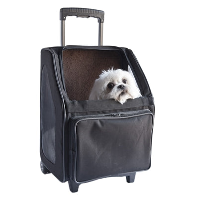 Rio Wheeled Pet Carrier in Black  Image