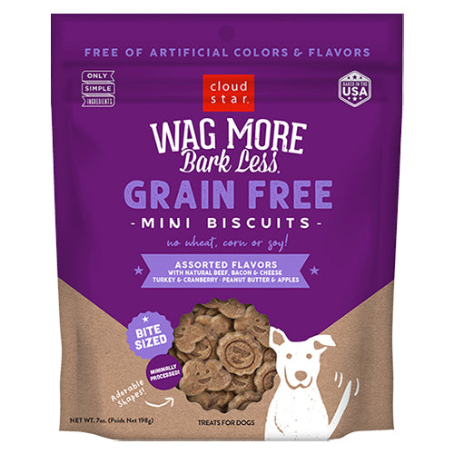 Wag More Bark Less Grain-Free Mini Biscuits Assorted Image
