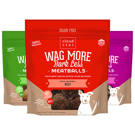 Wag More Bark Less Meatball Treats  Image