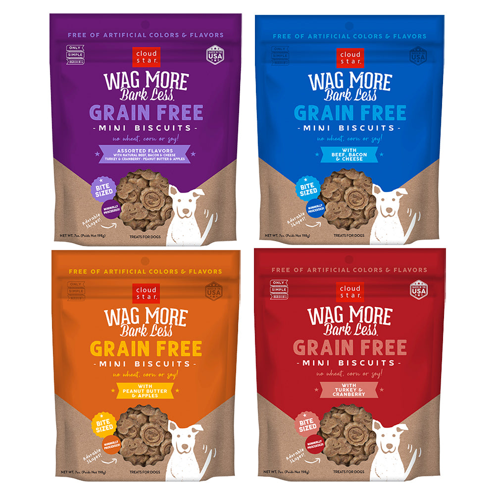 Wag More Bark Less Grain-Free Mini Biscuits  Image