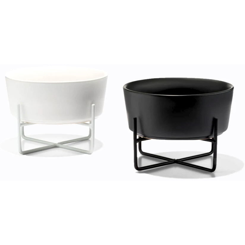 
            
                Load image into Gallery viewer, Waggo Simple Solid Bowl with Stand White Image
            
        