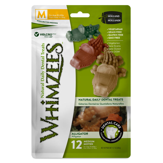 Whimzees Alligator Dental Chews Small (24-Pack) Image
