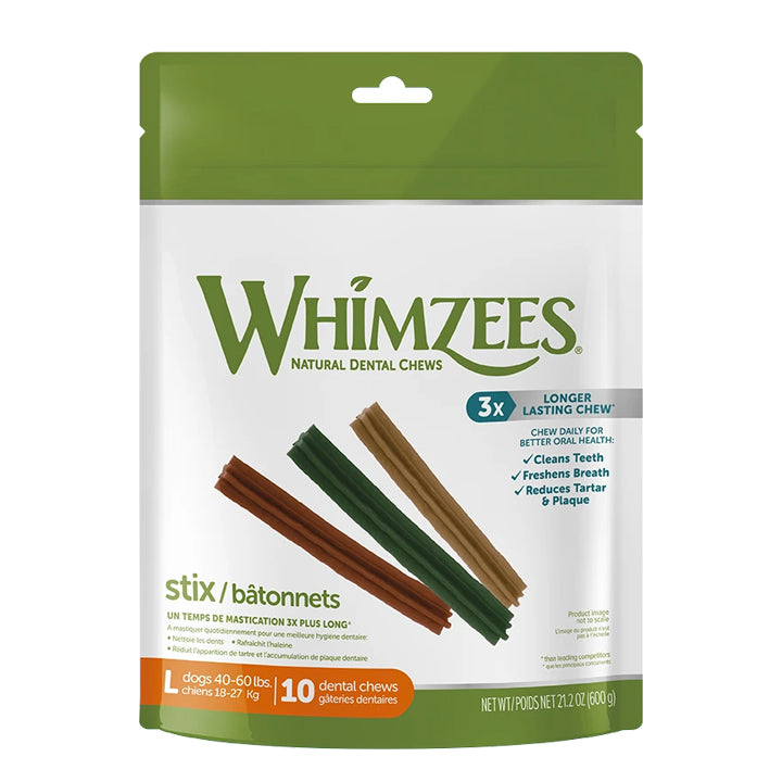 Load image into Gallery viewer, Whimzees Stix Dental Chews Large (7 Count) Image
