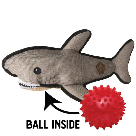 SnugArooz Saul the Shark w/ Rubber Spikey Ball 19in  Image