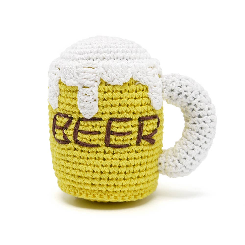 Dogo Pet Beer Crochet Toy  Image
