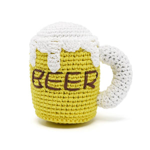 
            
                Load image into Gallery viewer, Dogo Pet Beer Crochet Toy  Image
            
        