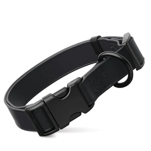 Dog Bar Super Soft Rubber Waterproof Collars with Quick Release Clip Black Image