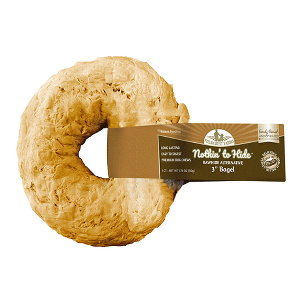 
            
                Load image into Gallery viewer, King Wholesale Pet Supplies - Fieldcrest Farms Nothin&amp;#39; To Hide Bagel 3&amp;quot; Peanut Butter  Image
            
        