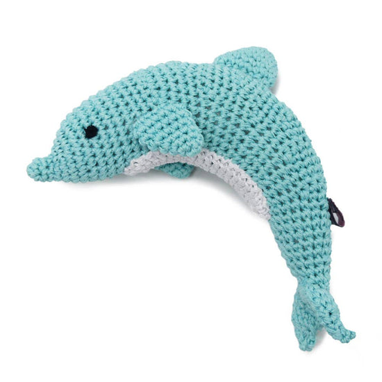 Load image into Gallery viewer, Dogo Pet Dolphin Crochet Toy  Image
