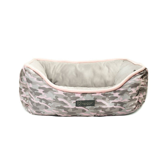 Load image into Gallery viewer, Nandog Pet Gear - REVERSIBLE PET BED CAMOUFLAGE - PINK  Image

