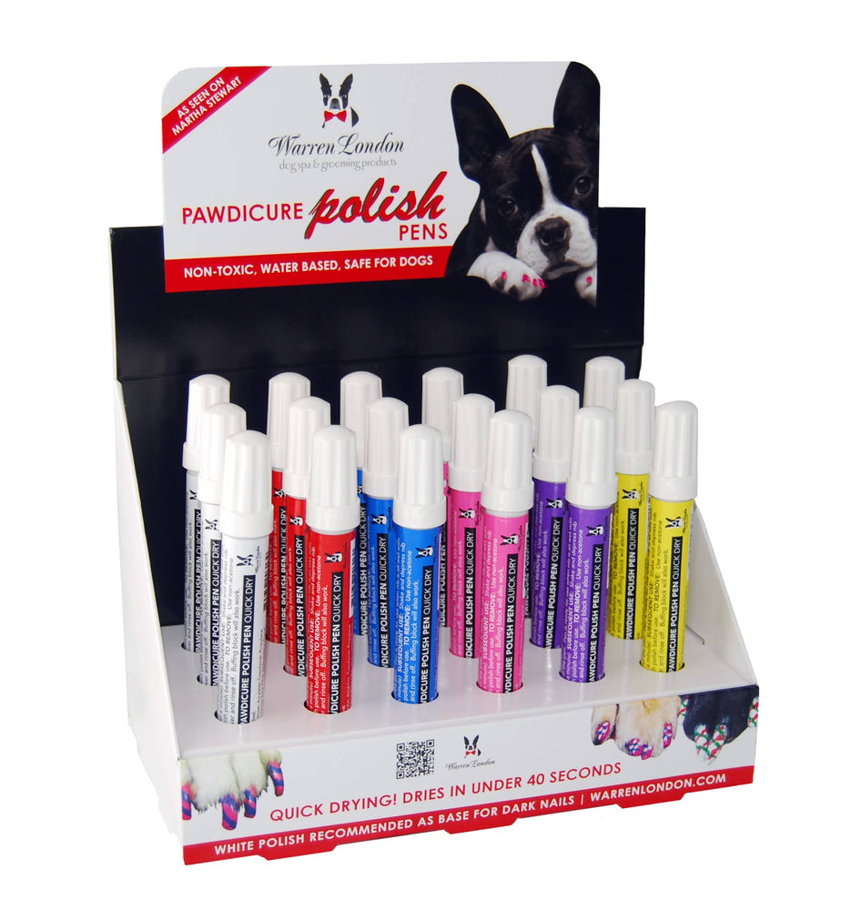 
            
                Load image into Gallery viewer, Warren London Dog Products - Cardboard Display with 18 Nail Polish Pens - Basic Colors  Image
            
        