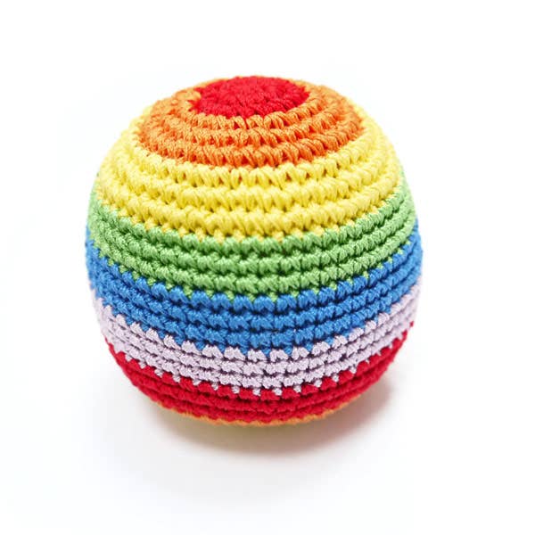 Load image into Gallery viewer, Dogo Pet Rainbow Ball Crochet Toy  Image
