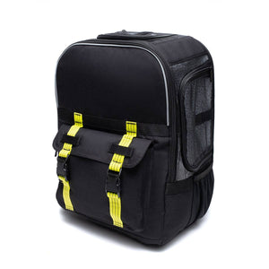 ROVERLUND - READY-FOR-ADVENTURE PET BACKPACK Black/Yellow Image