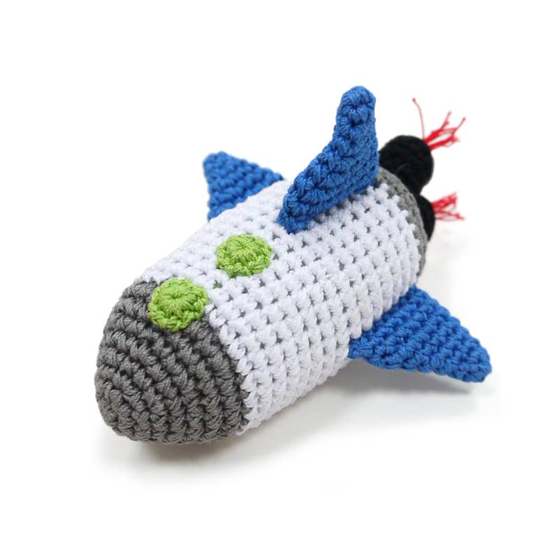 Dogo Pet Spaceship Crochet Toy  Image