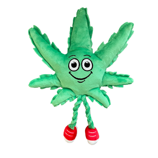 Load image into Gallery viewer, MJ the Leaf 420 Dog Toy  Image
