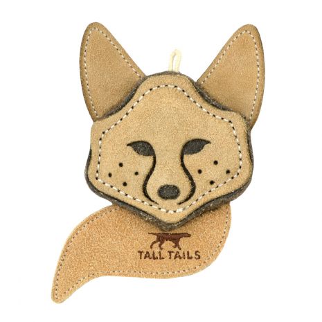Tall Tails Natural Leather Scrappy Fox Toy  Image